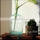 wholesale light green decorative glass bottles