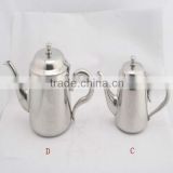Stainless steel tea or coffee pot