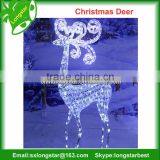 Life Size Silver Plated Christmas Deer Statue Ornaments thumbnail-3