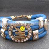 Fashion Vintage Pu Leather Lady Leather Bracelet Arm Band thumbnail-3