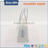 Custom Durable Flat Bottom White Shopping Paper Bag With Handle thumbnail-4