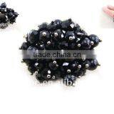 Elegant Fashion Black Crystal Finger Ring thumbnail-1
