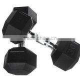 High Quality Bodybild Aerobic Hexagon Dumbbell With Nature Rubber Coated thumbnail-6