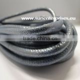 Nappa Leather Cords - snake style - Blue Grey- 2.5mm