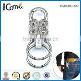 Wholesale Shiny Silver Metal Snap Hook Key Ring thumbnail-2