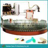 100 Stations Rotary PU Shoe Sole Foam Injection Low Pressure Die Casting Machine