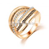Korea style cheap jewelry online rose gold crystal rings