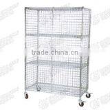 Storage Metal Cage Cart thumbnail-1