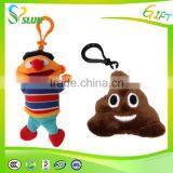 2 Inch Mini Emoji Plush Keychain Toy Stuffed Bag Accessory Toys thumbnail-5