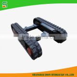 Rubber crawler track undercarriage