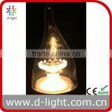 CAL35 TUNABLE 200LM 3W EQUAL TO 25W E12 FLAME CANDLE CRYSTAL LIGHT BULB WITH UL STANDARD thumbnail-2