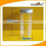 Hot Sale Wide Mouth 250ml Plastic Jar/pet Jars With Aluminum Lid thumbnail-6