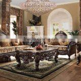 Royal Arabic Middle East European Sofa Set/Living Room Leather Sofa (MOQ=1 Set)
