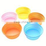 Food Grade Food Grade Silicone Collapsible Salad Bowl thumbnail-1