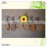 Present Hanging Pendant Unfinished Flower Animal Wooden Shapes thumbnail-3