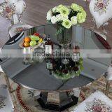 Manufacture Cylinder Glass Dining Table for Hotel Used thumbnail-2