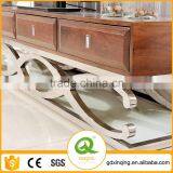E359 Modern Wooden TV Cabinet With Showcase thumbnail-2