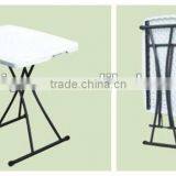 2014 Hot Sale Blow Molding Plastic Small Portable Folding Table thumbnail-1