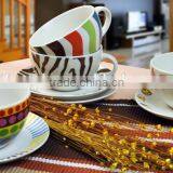 Ceramic Cup & Saucer, Cup Saucer Set, Coffee Set thumbnail-3