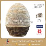 11 Inch Egg Shape Fiberglass Garden Statue Ornament Molds