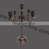 5 Arm Black Candelabra & Candle Holders Black Candelabras Sale thumbnail-1
