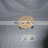 Promotion Price Wooden Flowerpot Stand With Wheels Round Wooden Flower Stand Mat thumbnail-6