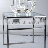 Round Garret Stainless Steel Buffet Display Shelf thumbnail-1