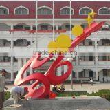 Outdoor Stainless Steel Key Sculpture With Flowers thumbnail-1