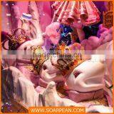 Bear Head Foam Sculpture for Christmas Window Decorations