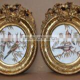 Small Size Oval Shape Frame With Handmade Painting thumbnail-1