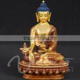 Regional Antique Fengshui Metal Bronze Buddha India Statue thumbnail-3