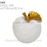 Glazed Apple Fruit Ornament for DecorationGH141Z443L-GWGH141Z443L-GW