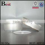 Purple Green White Black Acrylic Jars for Cosmetics 15g 30g 50g Round Shape Double Wall Cream Jars thumbnail-2