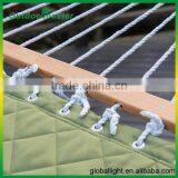 Quilted Fabric Two Person Hammock Wooden Spreader Bar thumbnail-4