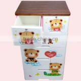 Storage Cabinet Plastic 5 Drawer Baby Plastic Drawer thumbnail-5