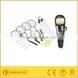 Badminton Complete Set With Rackets, Badminton Net and Poles thumbnail-1
