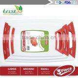 3 Piece Cutting Board Plastic Set or Slicing Fruits, thumbnail-2