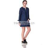 Guangzhou Domin Factory New Design Fashion Ladies Denim Dress thumbnail-3