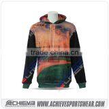 100% Polyester Sublimation Sportswear Single Custom Hoodies thumbnail-3