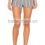 Summer High Quality Railroad Stripe Women's Sleep Sexy Shorts Low Price thumbnail-2