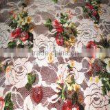 2016 Shaoxing Textile 92%T 8%OP Printed Lace Fabric thumbnail-1