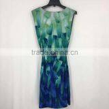 Women Clearance Lots Sleeveless Digital Print Summer Dress thumbnail-4