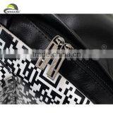Barcode Pattern Leather Backpack Travelling Backpack Hiking Backpack thumbnail-4