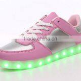 Jinjiang Led Light Usb Charge Shoes Rainbow Flashing Sneakers in Stock thumbnail-1