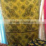 Yellow Hand Embroidered PHULKARI GEORGETTE DUPATTA SHAWL Stole
