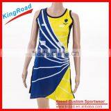 Popular Womens Lycra Netball Dress Popular Netball Bodysuits Team Custom Netball Jersey thumbnail-4