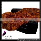 CX-D-87A Genuine Soft Long Hair Fox Carpets / Decorative Fox Fur Rug thumbnail-3