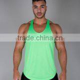 Mens Low Cut Stringer Singlets Vest With a Scooped & Lengthened Body thumbnail-3