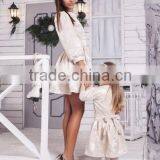Ivory Matching Mother and me Dresses Family Matching Outfits Factory thumbnail-1