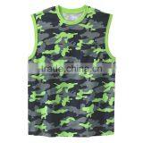 New Model Wholesale Sleeveless Camo Cheapest Ladies T Shirt With Pocket thumbnail-3